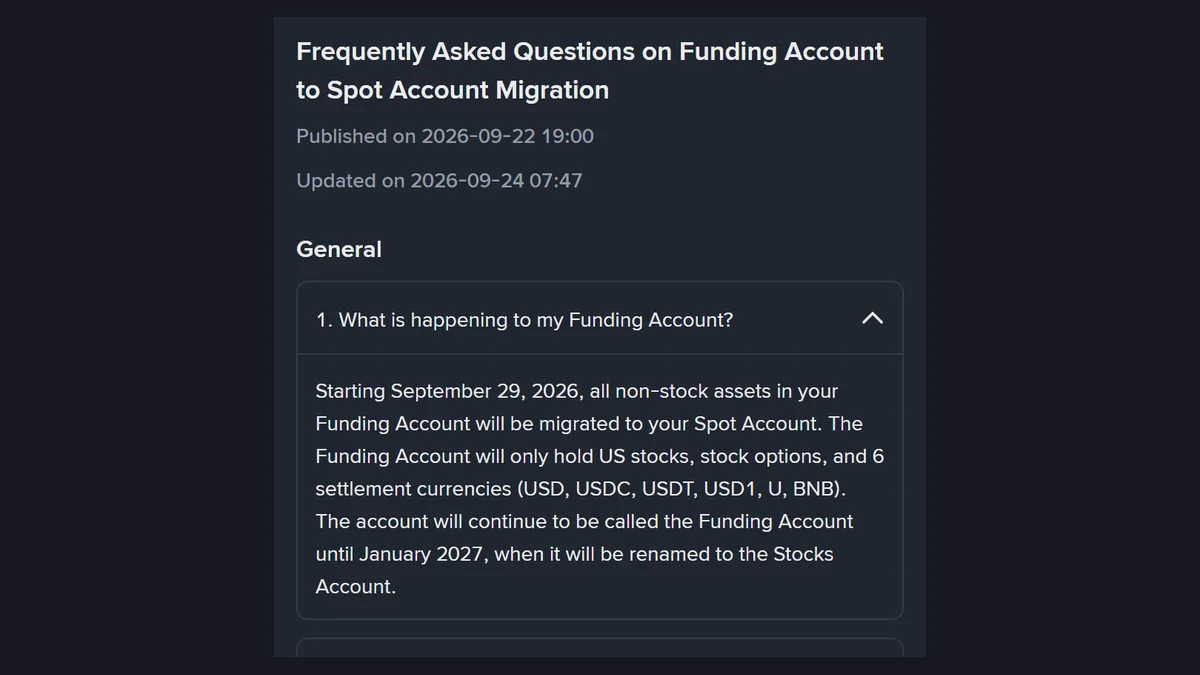 P2P లో కొన్న USDT Spot లో కనిపించడం లేదా? Funding Account ఇప్పుడు Spot లోకి మారుతోంది